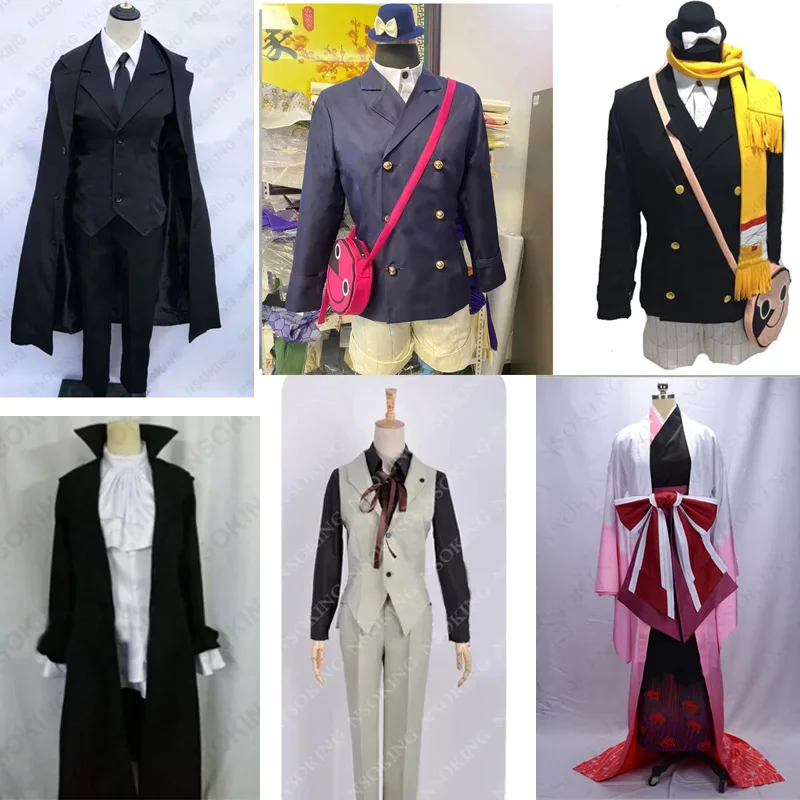 Bungo Kunikida Doppo Yumeno Kyusaku Cosplay Figure Ozaki Koyo Higannbana Kimono Ryunosuke Akutagawa Dazai Osamu Costume any size