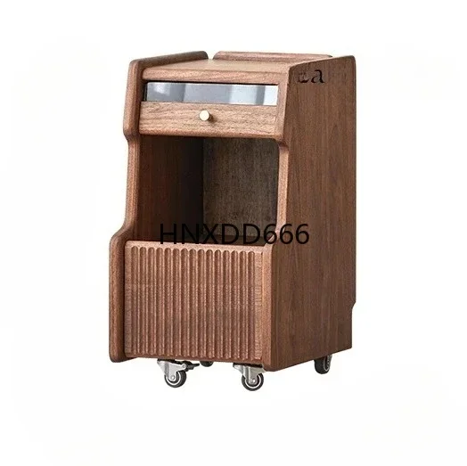 Smart Bedside Table Small Solid Wood Simple Mini Cabinet Locker Modern Simple Bedroom Side Table