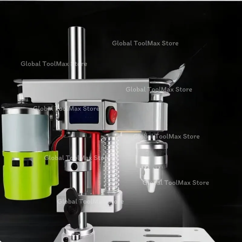 Home Mini Desktop Drill, High Precision DC Variable Speed Drilling Machine for DIY Watch Repair, Jewelry Small Hole Drilling