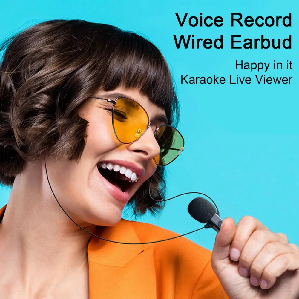 Wired Earphone Noise Reduction High Sensitivity Ergonomic Volume Control Music Sport Earphones In-ear Earphone Phone Call