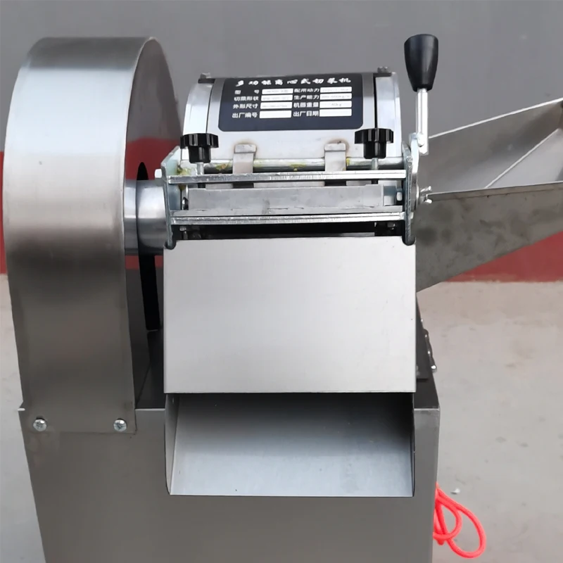 Máquina cortadora en cubitos multifuncional, cortadora de verduras de acero inoxidable, cortadora en espiral de 220V