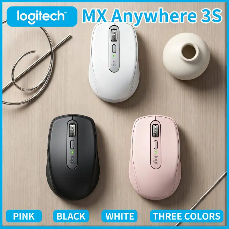 

Logitech MX Anywhere 3S Office Mouse - 8000 DPI Darkfield, MagSpeed Hyper-Scroll, Silent Buttons, Multi-Device Sync