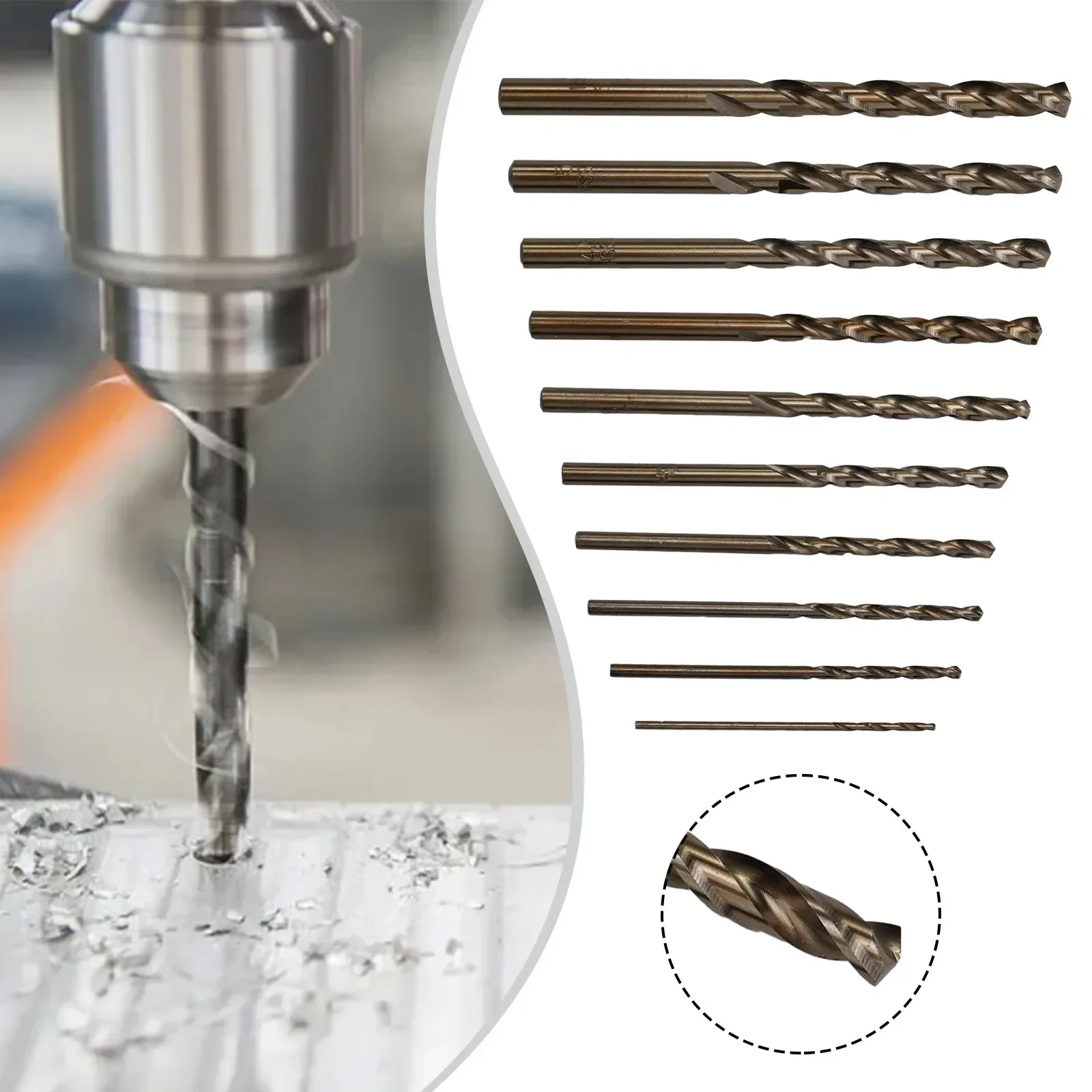 Durable Drill Bit Drill Bit Drill Bit HSS High-quality Power Tools Round Special For Stainless Steel 135 Degree