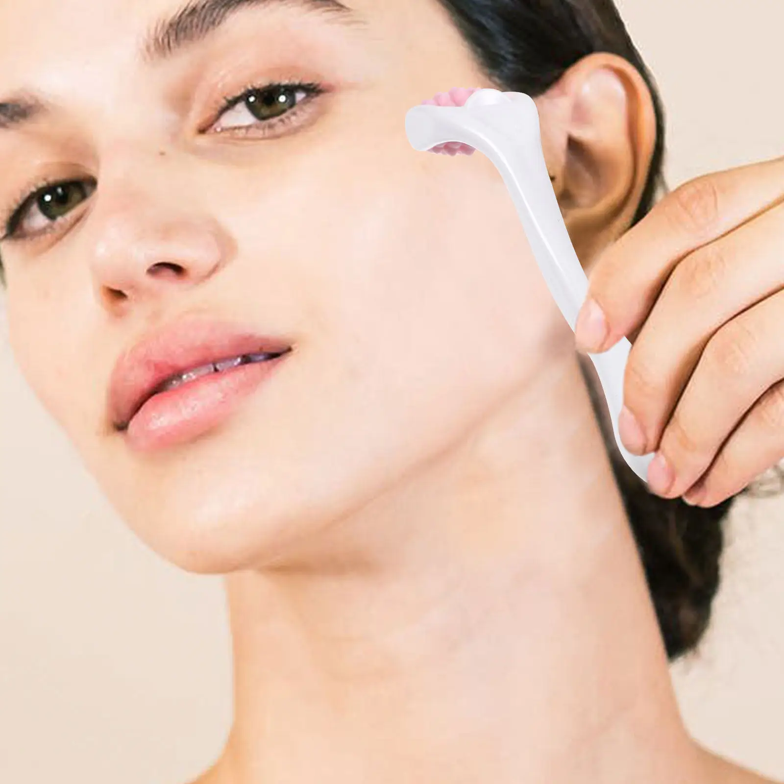 2Pcs Silicone Facial Roller for Eyes Face Massage Smooth Skin Safe Ergonomic Reusable Mini Eye Roller Beauty Tool