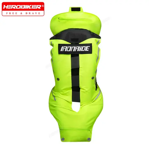 Gilet airbag da moto da uomo Giacca da moto da corsa Equitazione Riflettente di sicurezza Motocross Air Bag Abbigliamento Protezione CE