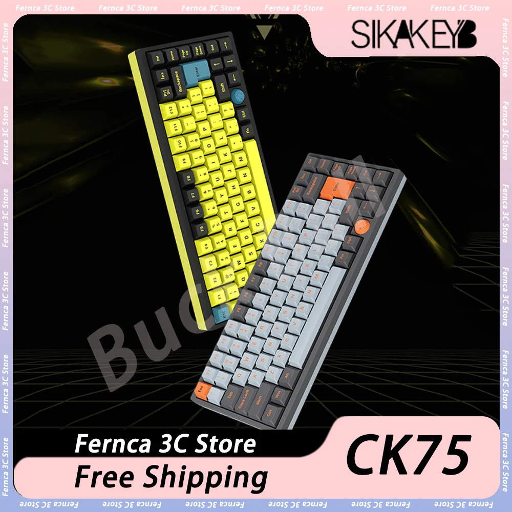 

SIKAKEYB CK75 Magnetic Switch Mechanical Keyboard Wired 8K Return Rate 83Keys Gaming Keyboard Hot Swap Ergonomics Pc Gamer Gifts