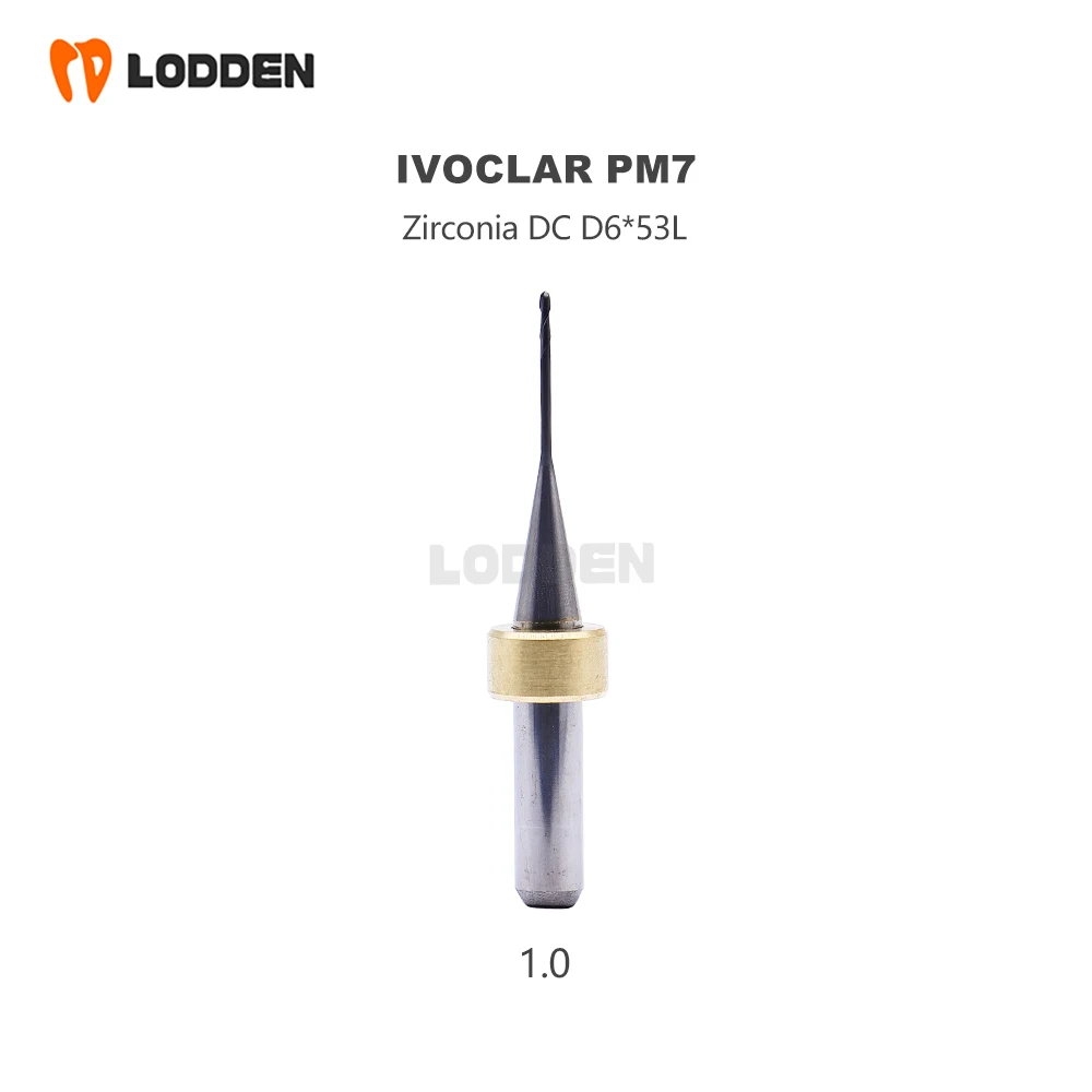 Ivoclar PM7 for Zirconia Milling Burs Dental Material Grinding Drills DC D6 *0.5/1.0/2.5 Milling Machine Tools