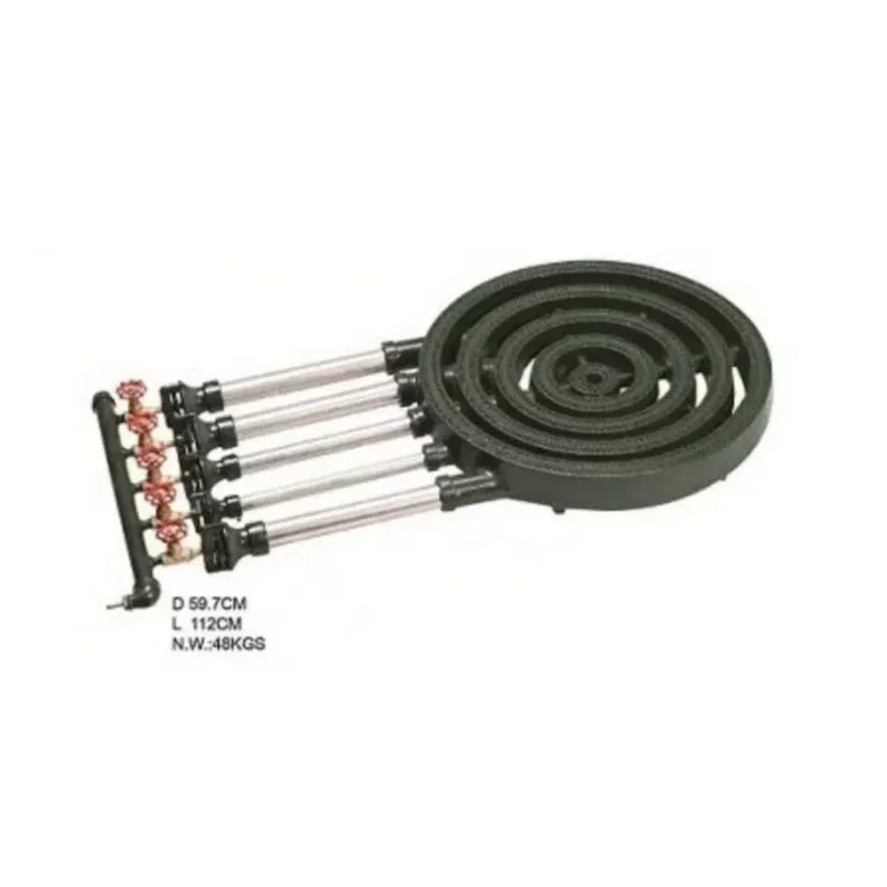 Commercial 5-ring cast iron gas burner 59 cm large ceramic pot burner high-quality hotel kitchen boiler accessories equipment