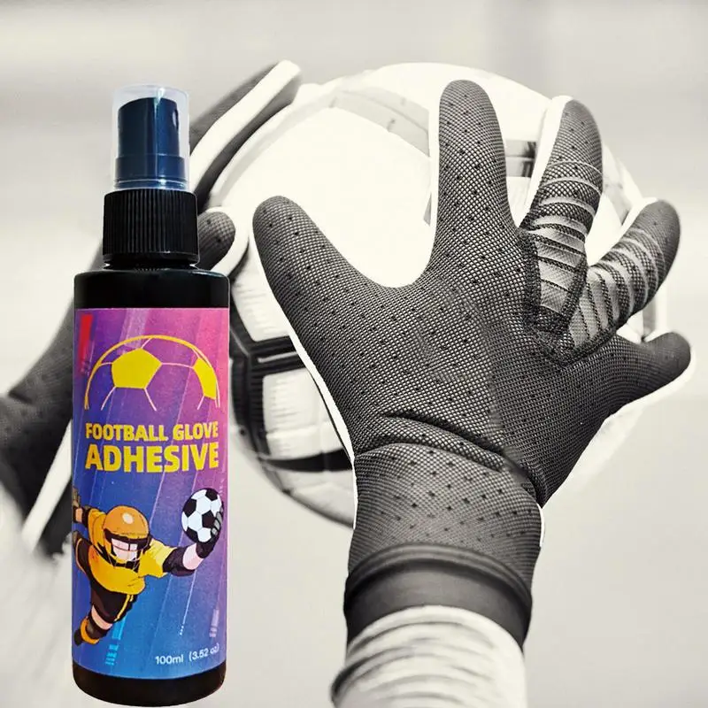 Grip Spray For Goalkeeper Gloves 100ml Goalie Grip Spray Extra Grip For Soccer Goalie Gloves Soccer Gloves Grip Reinforcement