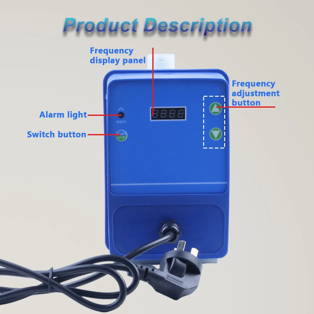 Liquid Mini Acid Chemical Chlorine Metering Dosing Automatic Electromagnetic Quantitative Dosing Pump For Water Treatment