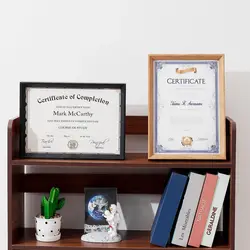 1PC A4 double-sided transparent display frame for certificates, diplomas, display photos, American business license file frame