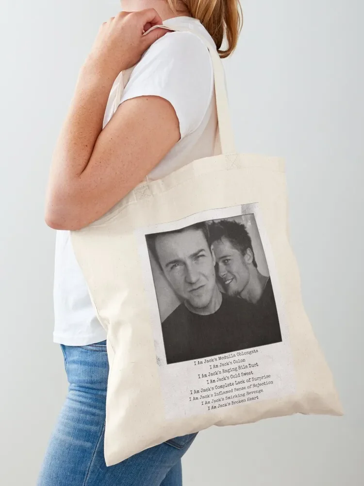 

Fight Club - Narrator and Tyler Tote Bag Gift bags canvas tote bag Shopper bag Reusable bags