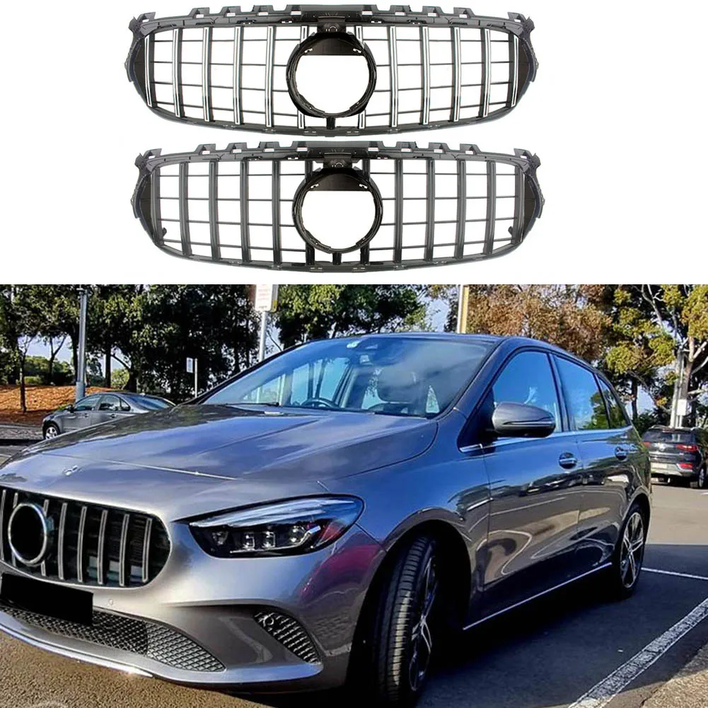 

Front Racing Bumper Grilles Upper Grill Cover For Mercedes-Benz B-Class W247 B180 B200 B220 B250 W247 2020 2021 2022+ GT