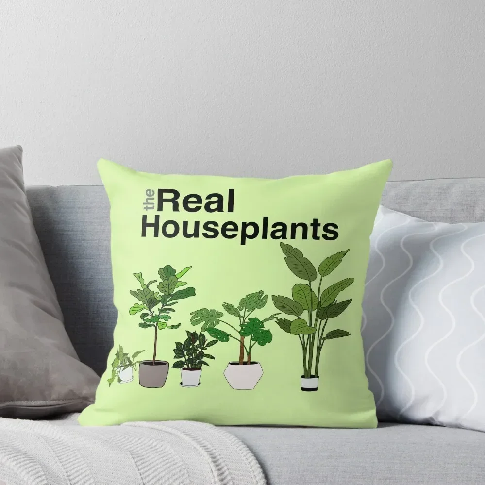 The Real Houseplants Throw Pillow pillow cover luxury Decorative Cushions Sofa Cushion Christmas Pillows pillow