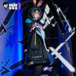 HSIU Arknights AMIYA Cosplay Costume Coat Jackets Skirt Shirt Full Set Game Women Halloween Carnival Costumes Custom Made