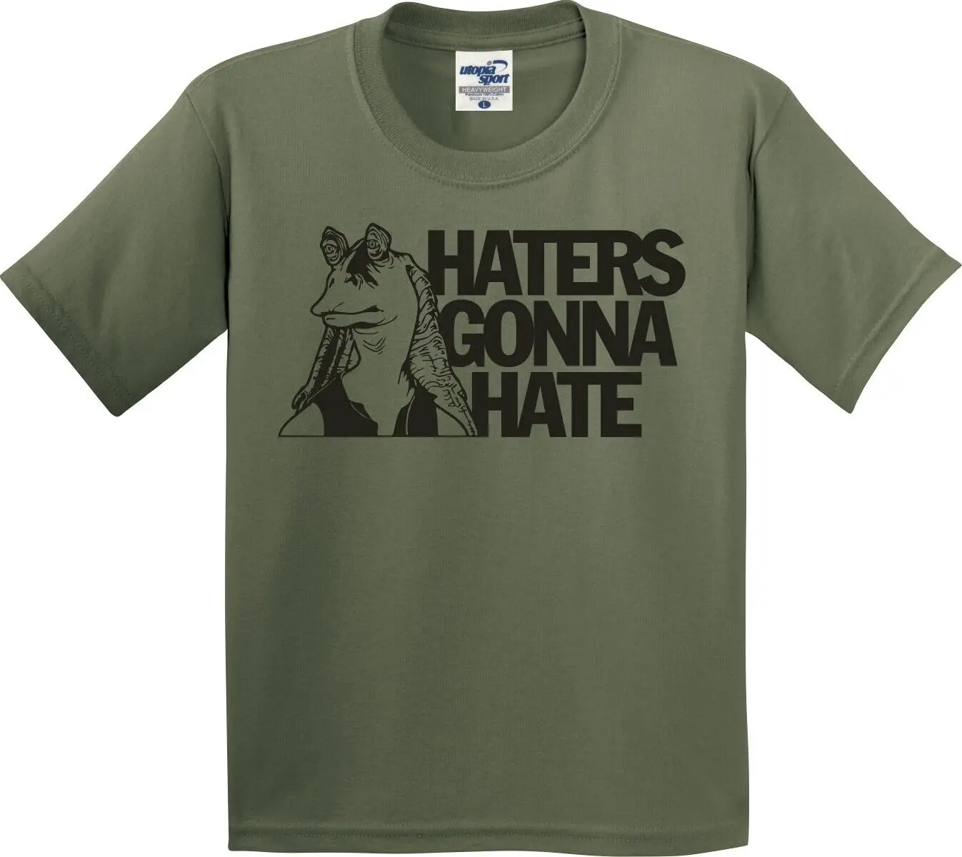 

Jar Binks Haters Gonna Hate Funny Youth T-Shirt Men's Cotton T-Shirt O-Neck Tees Short Sleeve Clothes Big Size