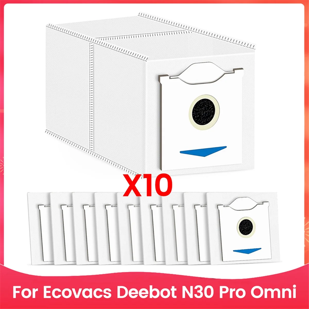 N95R Мешки для пыли для Ecovacs Deebot N30 Pro Omni Мешки для робота-пылесоса Запасные части Аксессуары