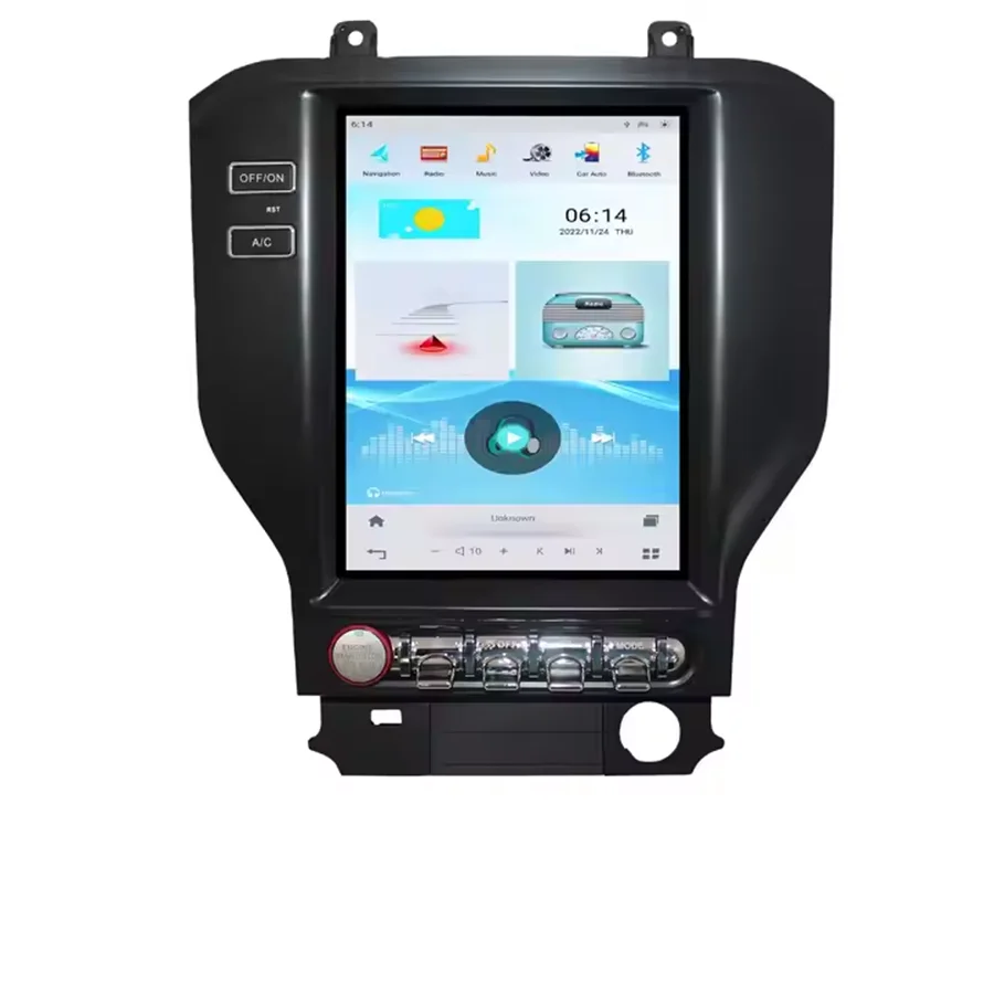 

Car Stereo Radio for Ford Mustang 2015- Wireless Carplay Android Auto 10.4'' Android Screen GPS Navigation WIFI DSP FM