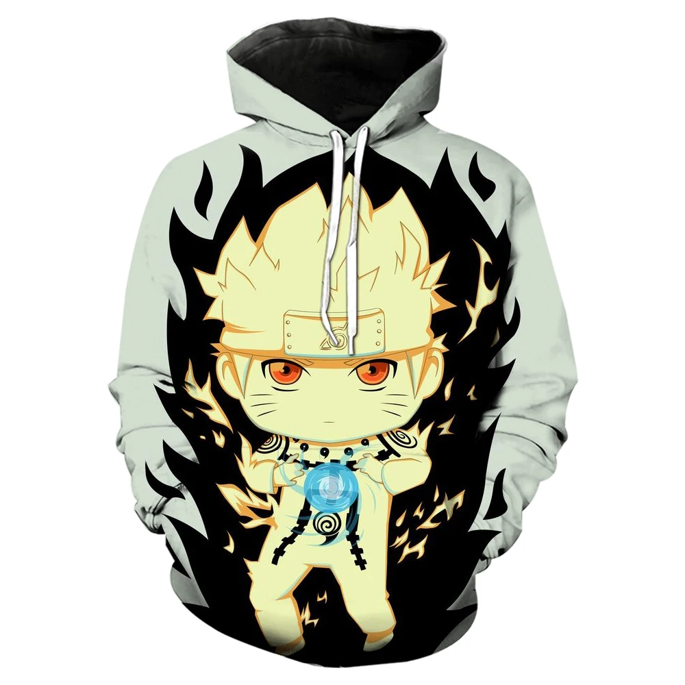 New Naruto Cosplay Anime Men's Hoodie 3D Printed Naruto Pattern Pullover Fashion Street Style Hip Hop Casual Men's Sweatshirt