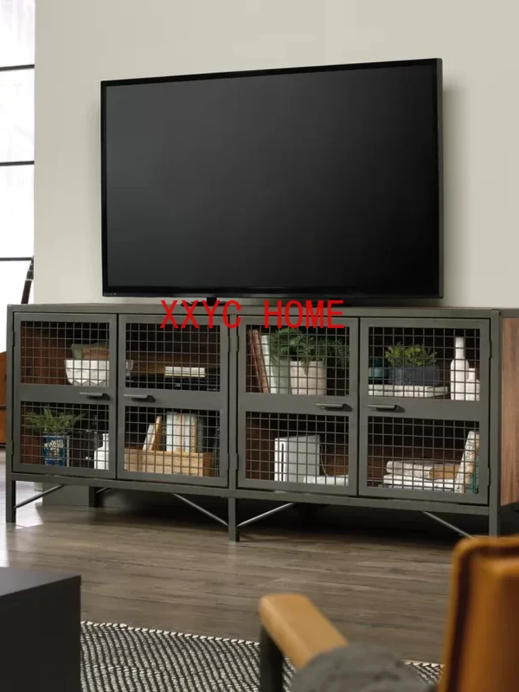 Living RoomSide Industrial Style Small Apartment Floor Household Storage Cabinet