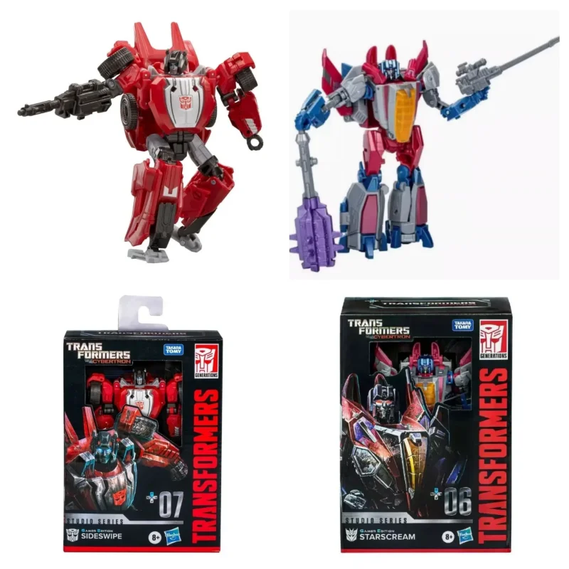 Takara Tomy Hasbro Transformers Giocattoli Serie WFC Classe V GE06 Starscream GE07 Sideswipe Rollbar Barricata Convoglio Figure Giocattolo