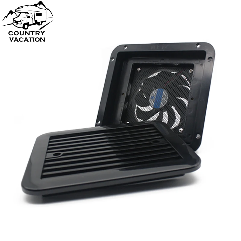 

RV Side Vent Fan 12V Vent Fan One-Way Silent Wind Air Vent Ventilation Exhaust Fan for Caravan Camper Motorhome Accessories