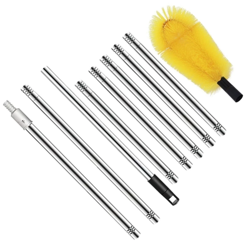 Extendable Roof Gutter Cleaning Brush Drainage Cleaning Tool Set for Leaf Dropship