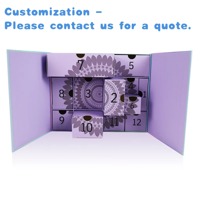 

custom.Surprise Customized Paper Box with Personalization - 12-Day Countdown