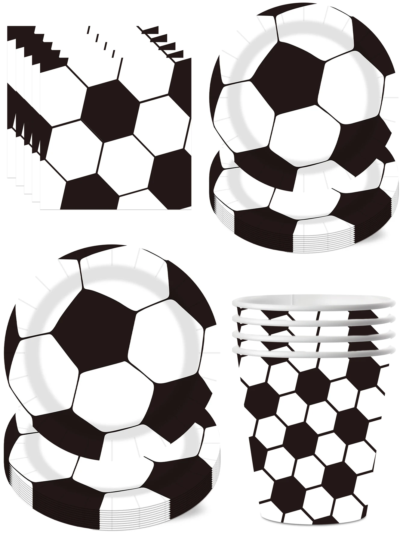 Football themed party, dinner plate, tissue cup, holiday celebration, camping festival celebration, birthday party
