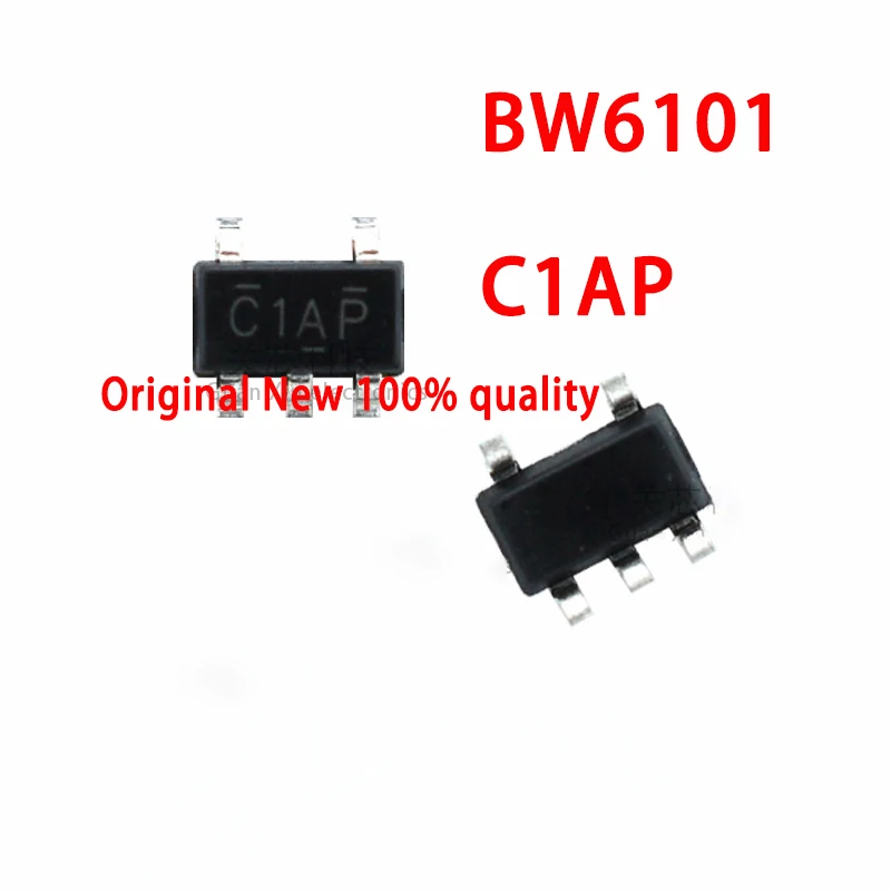 10PCS 100% new BW6101 BW-6101 silk screen printing: C1AP  supercapacitor protection chip IC SOT23-5