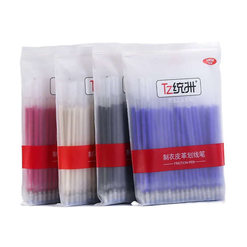 100pcs/Set Sewing Refill Beige White Black Blue Rose Red High Temperature Disappearing Special For Leather Clothing Marking Pen