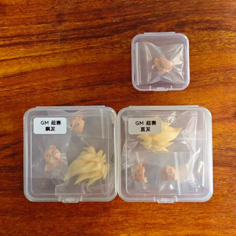 【24-hour Shipping】Dragon Ball Z SHF GM Studio (Straight Hair / Flowing Hair) Super Saiyan Goku Head Sculpt Accessory Pack Toy view 6