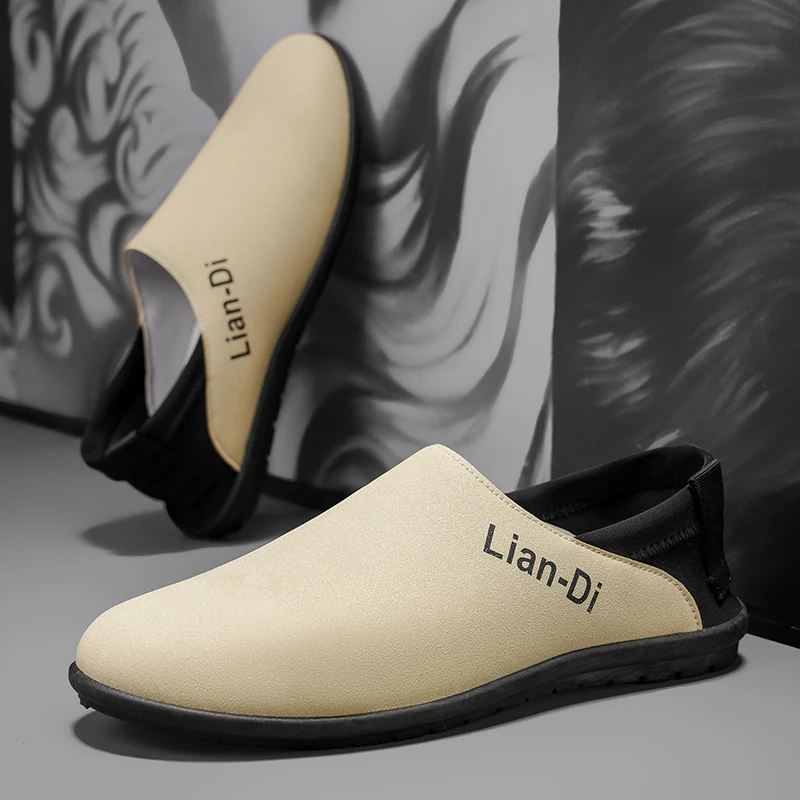 

Cheap Summer Fashion Men's Loafers Soft Lightweight Flat Shoes Man Moccasins Comfort Lazy Slip-on Shoes For Man Designer Shoes