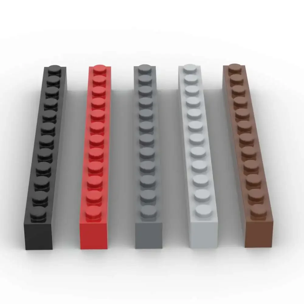 MOC 10PCS Stapeln 6112 1X12 Haus Schloss Ziegel Klassische Austauschbare Baustein Kreative Spielzeug Erwachsene Jungen Besondere Tag geschenke