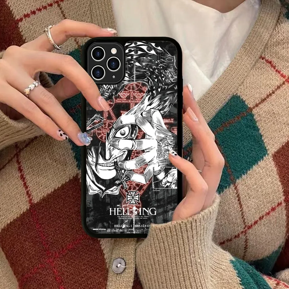 Alucard Hellsing Anime Phone Case Silicone PC+TPU For For iPhone  11 12 13 14 15 16 Plus Pro Max Cover