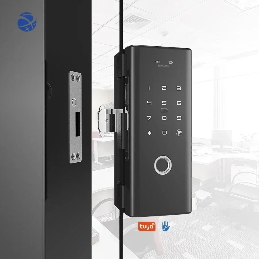 Aether Wireless Tuya TTlock App Smart Digital Lock Rfid Card Fingerprint Sliding Glass Door Smart Lock