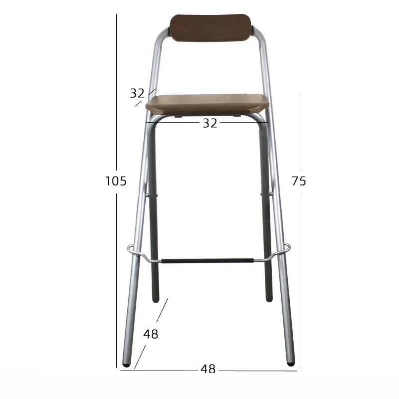 Bar Stools folding Nordic Chairs Comfortable Chair Kitchen Chaise Design simple Furniture tabourets de bar Salon High Stool