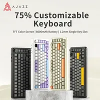 Ajazz AK820 Pro Magnetic Switch Gaming Keyboard Gasket-mounted Bluetooth 5.1/2.4G Wireless/Type-C Wired TFT Screen For Mac/Win
