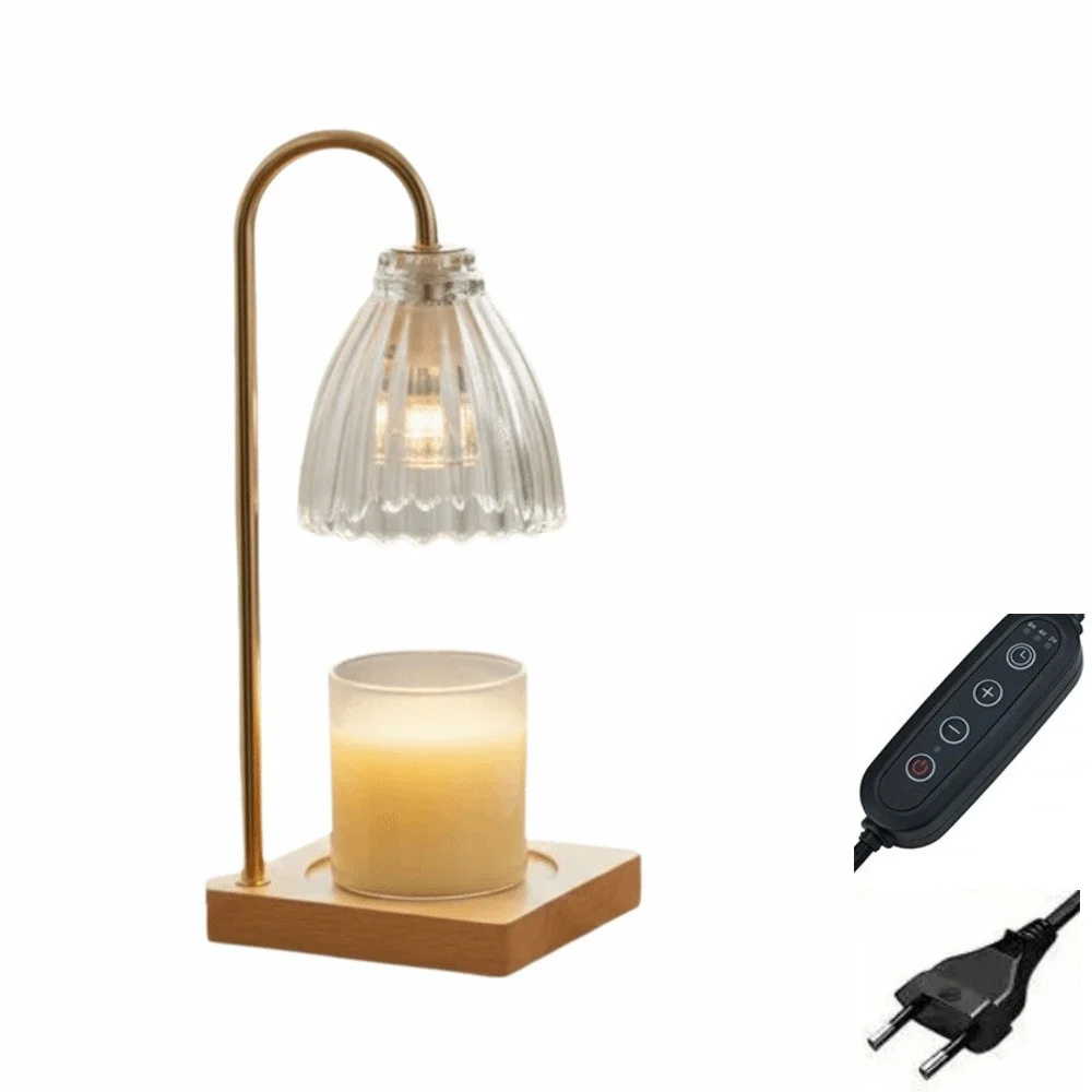 Retro Adjustable Height Aromatherapy Lamp Timer Vintage Candle Warmer Lamp 4 Speed Scented Candle Melter House Warming Gifts
