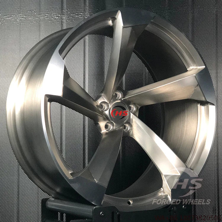 Custom 5 Spoke Car Forged Wheels Deep Concave 18 19 20 21 22Inch 5x112 for  Q5 Q7 Q8 SQ8 A4 A5 A6 A7 A8  Seat Leon