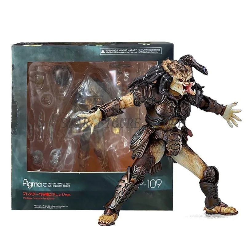 

16cm Takeya Takayuki Predator Action Figure PVC Collection Original Box Figma 109 Model Alien vs Predator Movable Figurine Toys