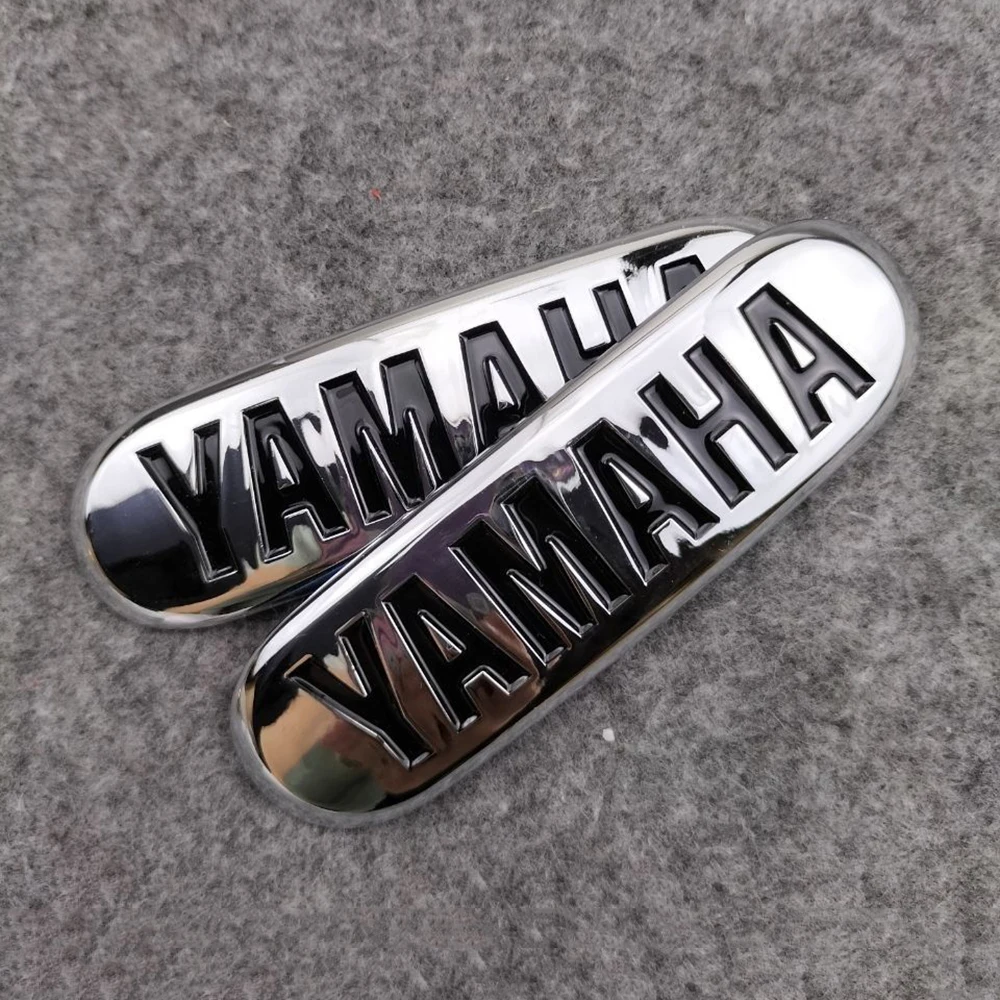 Motorcycle Modification Electroplated Curved Plastic Emblem Sticker Suitable for Yamaha Lingying 125 Motorcycle Front Sticker