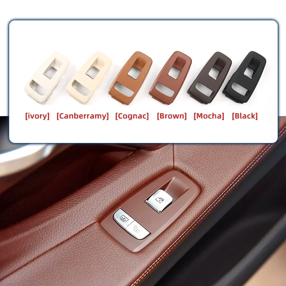 LHD  Car Front Left Right Window Lifter Switch Outer Frame Panel Cover Regulator Switch Panel For BMW 7  Series G12 2015-2023