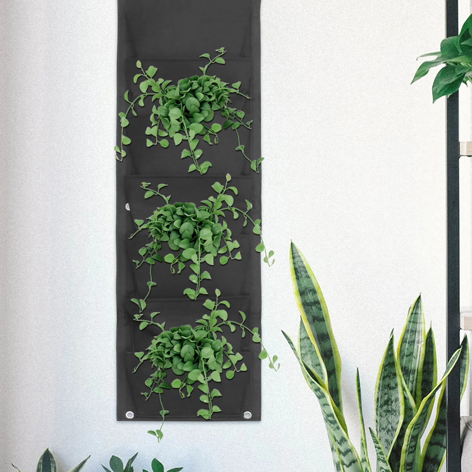 2 Bolsas de Fieltro para Plantas de Pared, para Vegetación Vertical, Macetas Colgantes, Uso en Hoteles, Viveros y Centros Comerciales