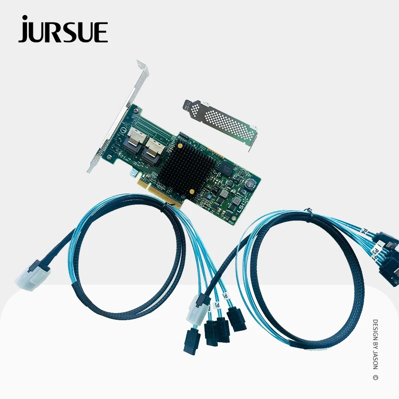 

LSI SAS 9208-8i 8-портовая PCI-E 6 ГБ RAID контроллер карта IT режим PCI E Расширительная карта + 2 * SFF 8087 SATA