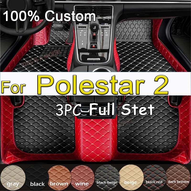 

Car Floor Mats For Polestar 2 2020-2022 DropShipping Center Auto Interior Accessories Leather Carpets Rugs Foot Pads