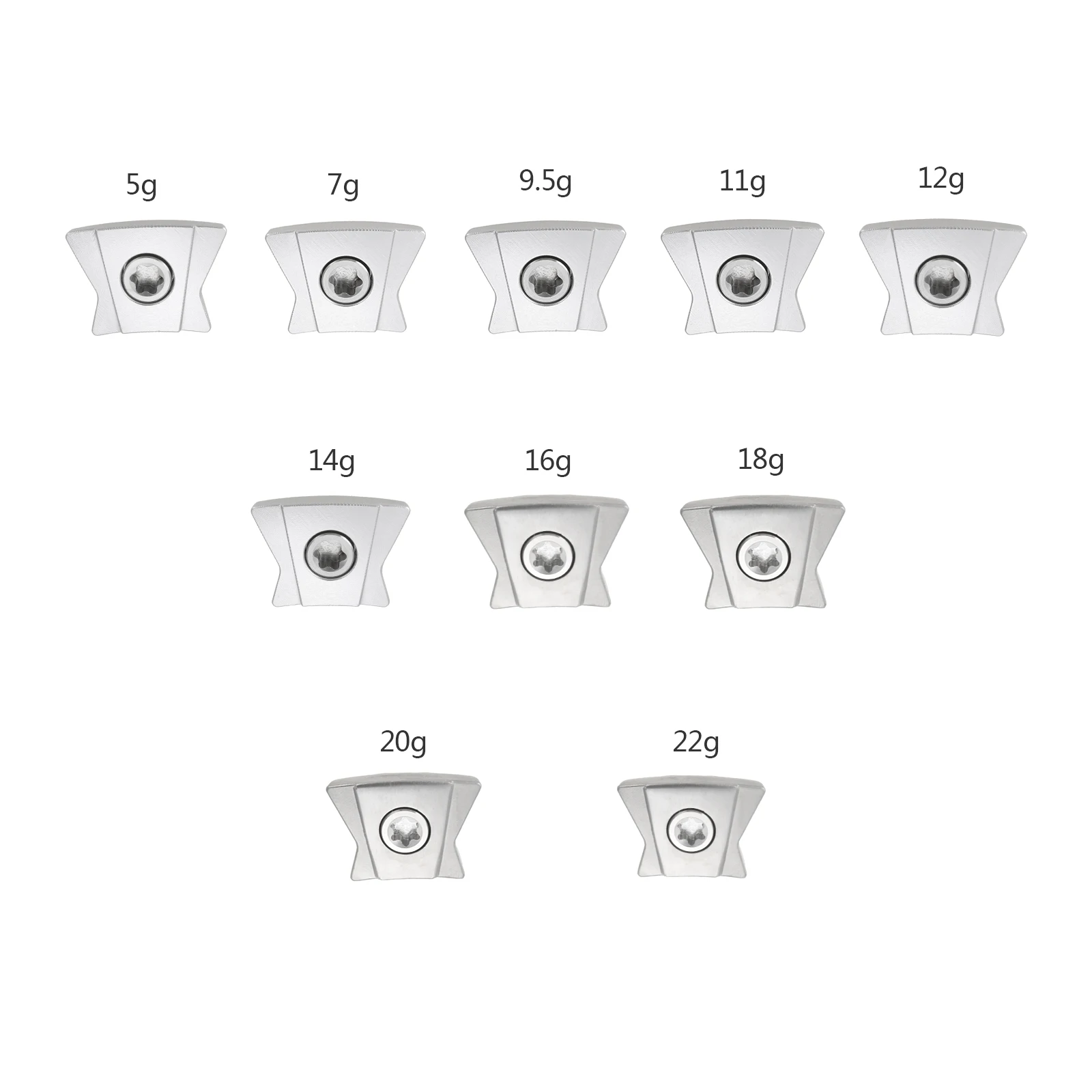 에픽 맥스/LS 드라이버용 골프 무게추 실버 합금, 5g,7g,9.5g,11g,12g,14g,16g,18g,20g,1 PC 분리형 골프 용품, 22g