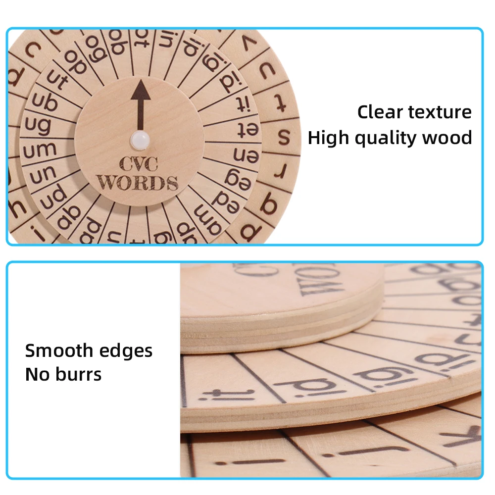 Children Montessori Educational Toys Wooden Spelling Word Puzzle Game CVC Words English Alphabet Spelling Learning Blocks Toys