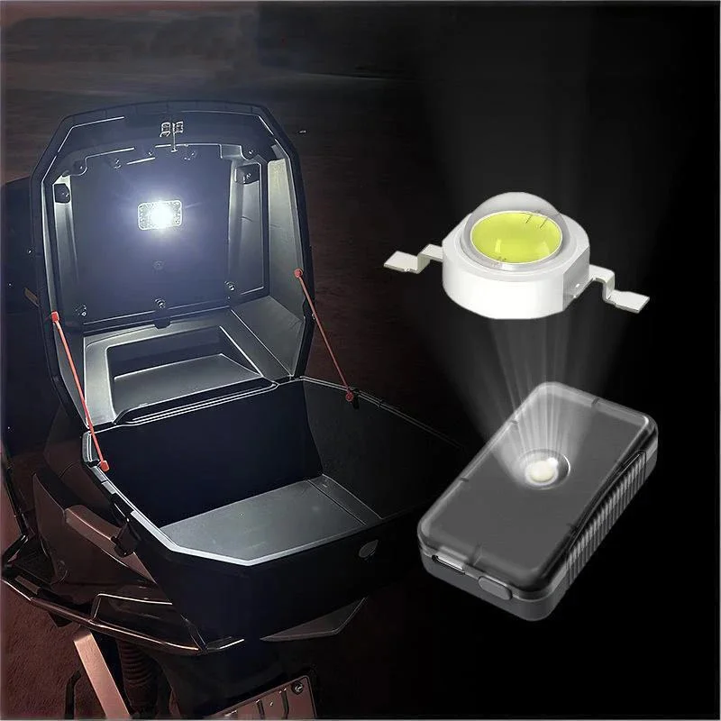 Multifunctional LED Sensor Light Motorcycle Locomotive Tail Box Anti Collision Lamp Portable Night Light for Fishing Camping