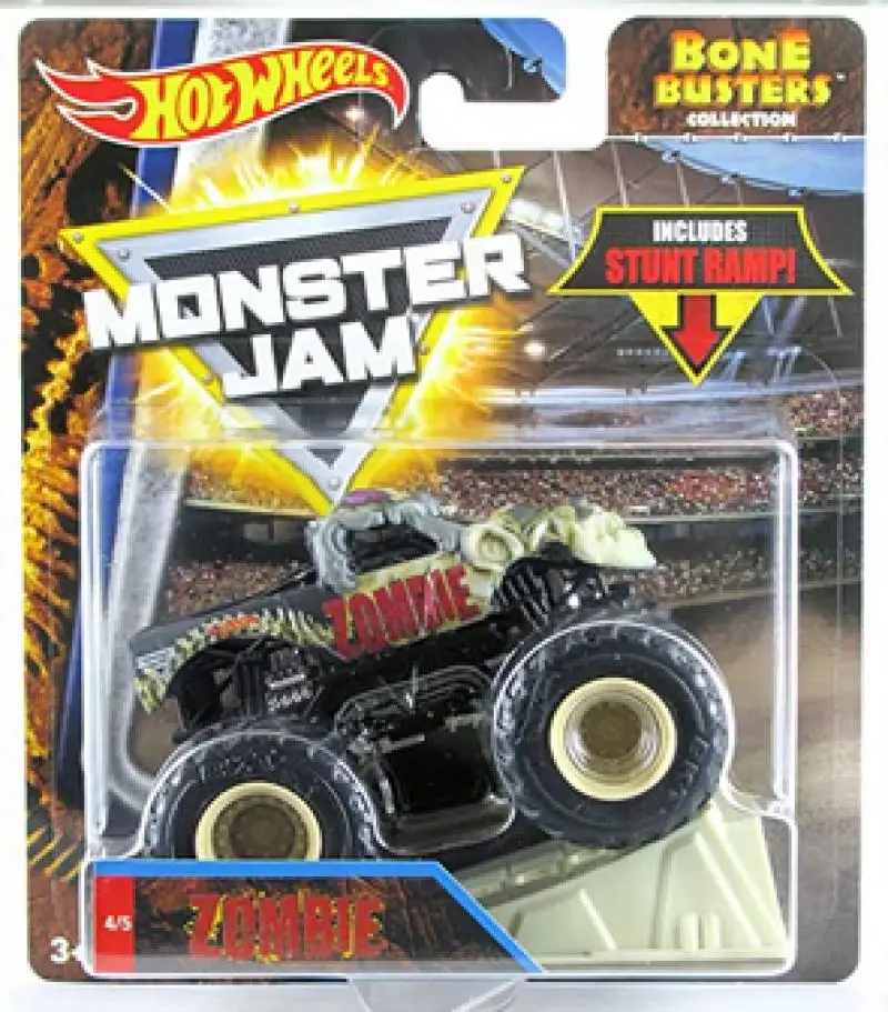 HOT WHEELS 1:64 Monster Jam bone busters sonsua jester mutt Collection of die cast alloy trolley model ornaments